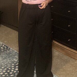 Shein Baggy Business Cargo Pants — Silky Black, Size XXL (Fits L/XL)